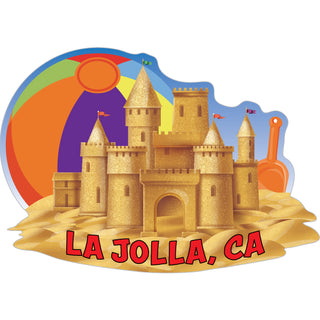 OK4 La Jolla  CA Sandcastle (01132) Sticker