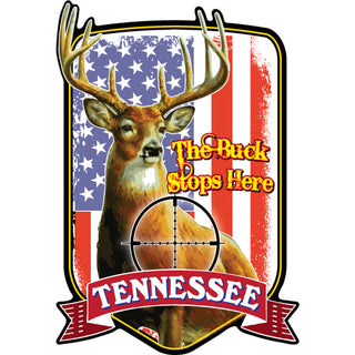 Tennessee   The Buck Stops Here Sticker