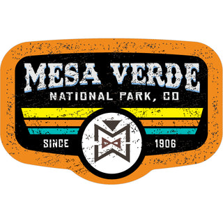 Mesa Verde National Park Colorado Distressed Desert Sign Sticker