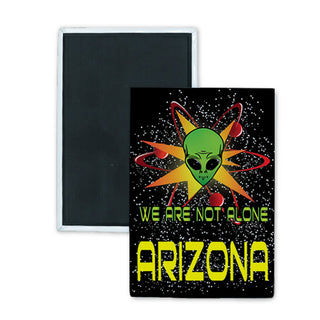 Arizona   Supernova Alien Rectangle Badge Magnet