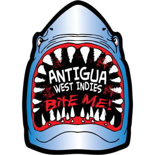 Antigua  West Indies   Bite Me Shark Sticker