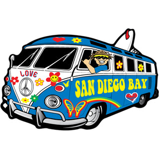 OK4 San Diego Bay Hippie Bus Sticker