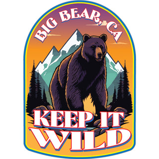 Big Bear  CA   Keep It Wild Brown Bear Sticker
