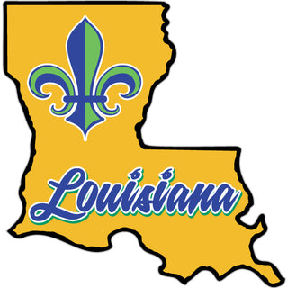 Louisiana   State Shape Sticker