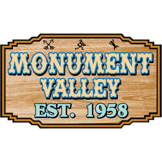 OK3 Monument Valley Wood Sign Sticker