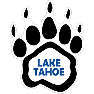 Lake Tahoe   Back Bear Paw Print Sticker
