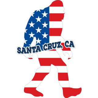 Santa Cruz Big Foot Flag Sticker