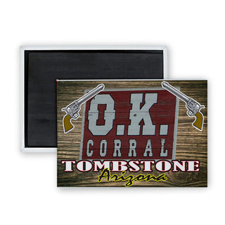 Tombstone Arizona Guns Rectangle Badge Magnet