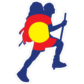 OK4 Colorado Flag Hiker Sticker