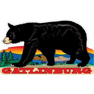 Gatlinburg   Walking Black Bear Sticker