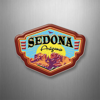 Sedona  Arizona   Red Rocks Sun Shield 3D Magnet