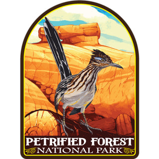 Petrified Forest National Park   Road Runner Vertical Sticker