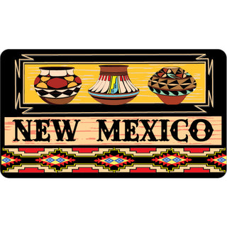 New Mexico   Southwest Pottery Rectangle Sticker