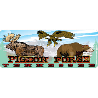 PIGEON FORGE COLOR FOREST ANIMALS Sticker