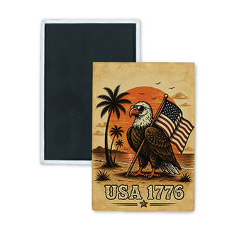 USA 1176 Palm Eagle 250th Anniversary   USA 1176 Palm Eagle 250th Rectangle Badge Magnet
