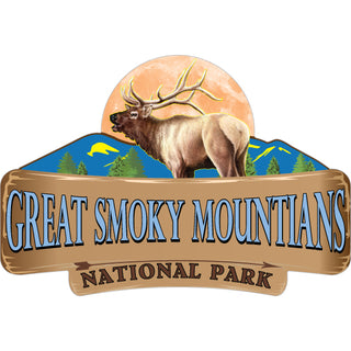OK4 Great Smoky Mountains Elk Mountains Sign (00830) Sticker