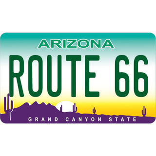 Route 66   Arizona License Plate Sticker