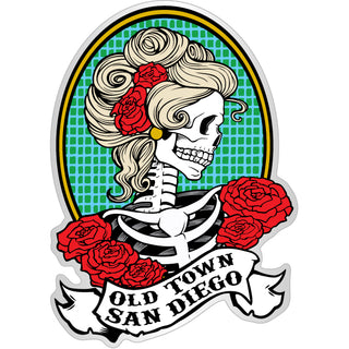 OK4 Old Town San Diego Katrina Side view (00671) Sticker