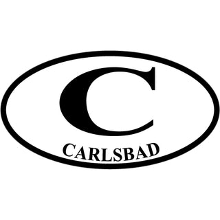 Carlsbad Euro Oval Sticker