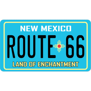 OK4 New Mexico Route 66 license plate Sticker