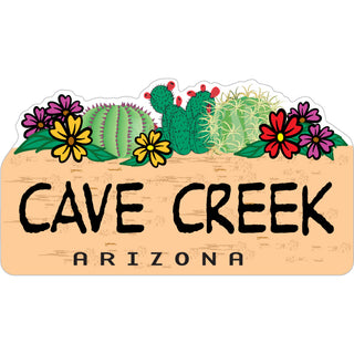 Cave Creek  AZ Triple Cactus Sticker