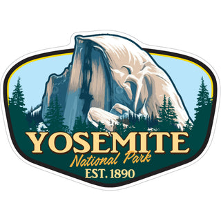 Yosemite Half Dome   Yosemite Half Dome Pop Out Sticker