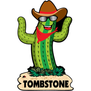 Tombstone   Happy Cactus Sticker