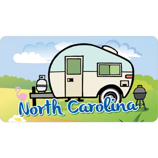North Carolina Teardrop Camper Sticker