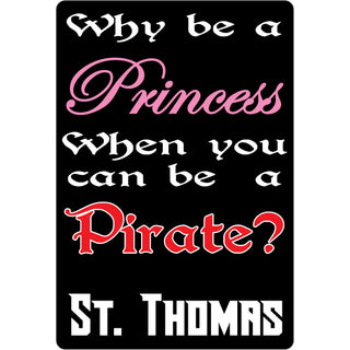 St. Thomas Princess Pirate vertical Sticker