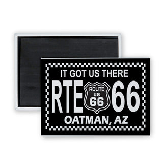 Route 66 It Got Us There Rectangle Badge Magnet