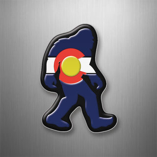 Colorado   Flag Sasquatch 3D Magnet