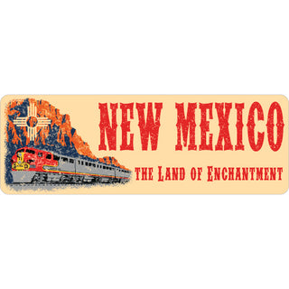 New Mexico RR Zia Long Train (sombrero cut) Sticker