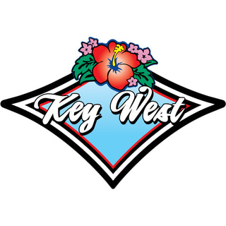 OK3 Key West Diamond Flowers Sticker