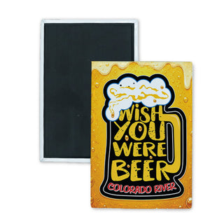 Colorado River   Wish You Were Beer Rectangle Badge Magnet