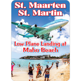 St. Maarten Low Flying Plane Sticker