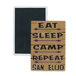 san elijo eat sleep camp Rectangle Badge Magnet
