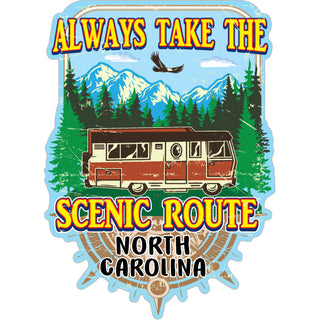 North carolina   Scenic Route Home Sticker