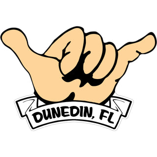 Dunedin FL Hang Loose Hand Mini Sticker Sticker
