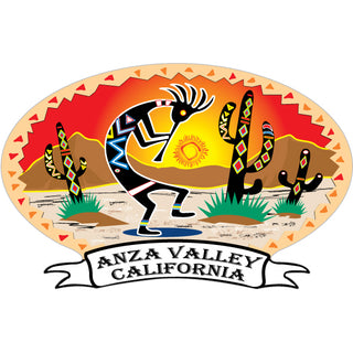ANZA VALLEY KOKOPILLI BANNER Sticker