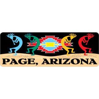 Page  AZ 4 Kokopellis Rectangle Sticker