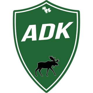 ADK   Green Moose Shield Sticker