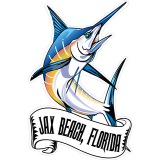 OK3 Jax Beach Florida Marlin Sticker