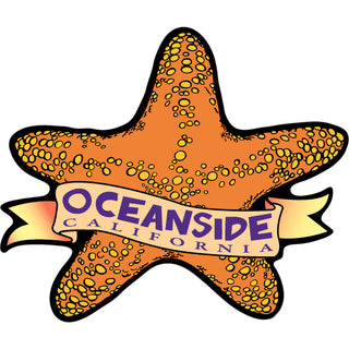 Oceanside  California   Starfish Sticker