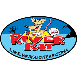 Lake Havasu City  Arizona   River Rat Sticker