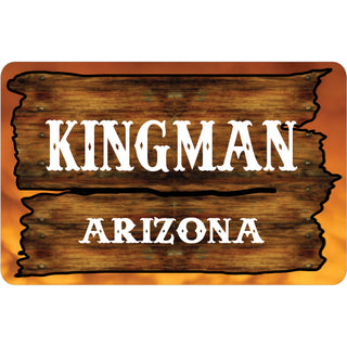 Kingman AZ Seal Wood Sign Sticker
