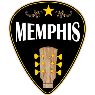 Memphis Guitar Pick Sticker