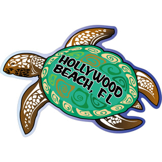 OK4 Hollywood Beach FL Green Turtle (3 00103 0242) Sticker