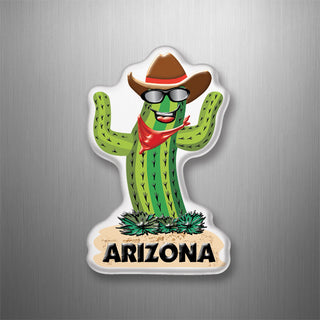Arizona Happy Cactus Guy (00017) 3D Magnet