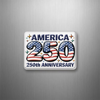 Novelty   American 250 Flag 3D Magnet