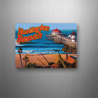 Huntington Beach  Pier Photo Flexible Magnet
